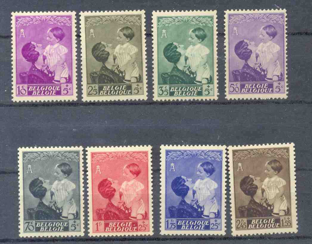 Belgie Ocb Nr :  447 - 454 * Met Scharnier (zie Scan) Lot 1 - Unused Stamps
