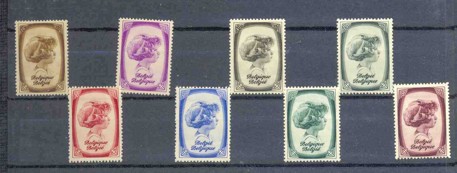 Belgie Ocb Nr :  488 - 495 * Met Scharnier (zie Scan) Lot 1 - Ungebraucht