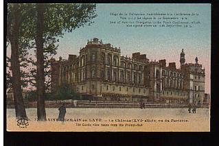 Jolie CP Ancienne Yvelines St-Germain En Laye Le Château Vu Du Parterre - A Circulée - St. Germain En Laye (Castillo)