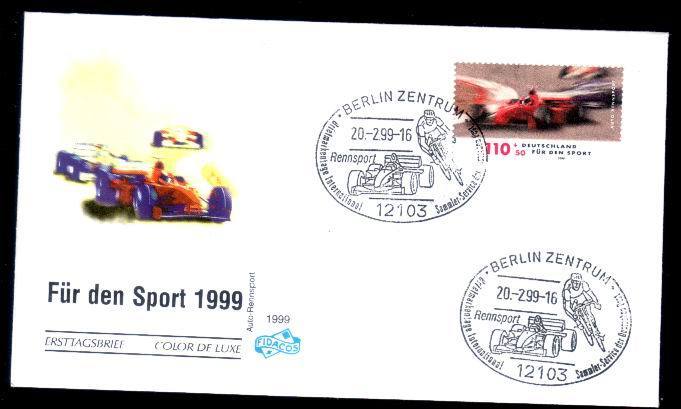 Germany 1999 FDC Cycling And Car. - Radsport