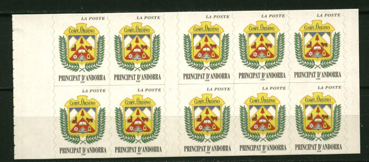 Andorre** Carnet N° 8  "Comù D´Ordino" - Postzegelboekjes