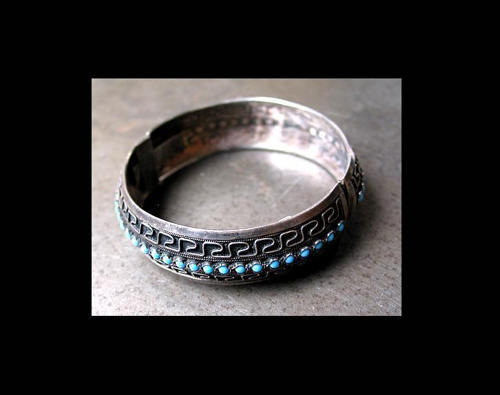 Ancien Bracelet Oriental Argent / Silver Oriental Bracelet - Ethniques