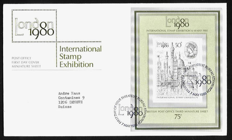 GB : FDC Des Blocs Feuillets N° 2 & 3 (Expo. 80) - Unclassified