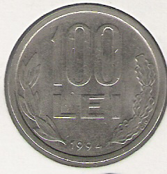 100 LEI . 1994 . - Rumänien