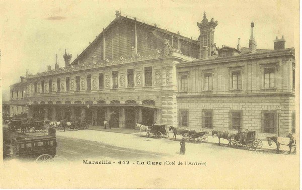 Cpa206 - MARSEILLE - 642 - La Gare (coté De L'arrivée) - Station Area, Belle De Mai, Plombières