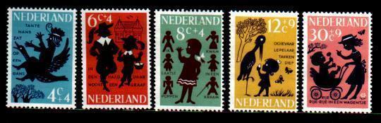 Ned 1963 Child Welfare Mint Hinged 802-806# 155 - Ongebruikt