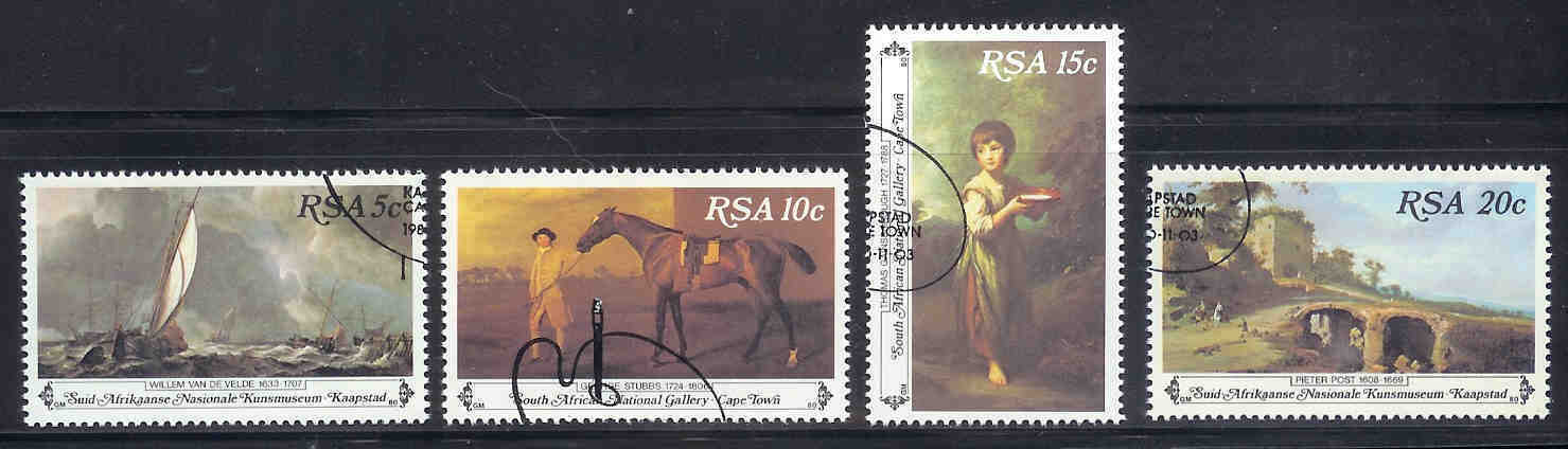 SOUTH AFRICA 1980 CTO Stamp(s) Art Gallery 575-578 #3552 - Other & Unclassified