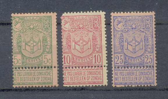 Belgie Ocb Nr : 68 - 70 * Met Scharnier (zie Scan) Lot 1 - 1894-1896 Expositions