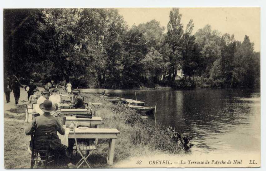 91 -- CRETEIL - La Terrasse De L´Arche De Noêl (1908 - Animée) - Creteil