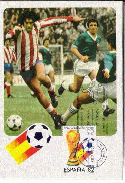 ESPAGNE MAXI CARTE YVERT 2273 COUPE DU MONDE FOOTBALL ESPANA 82 - Tarjetas Máxima