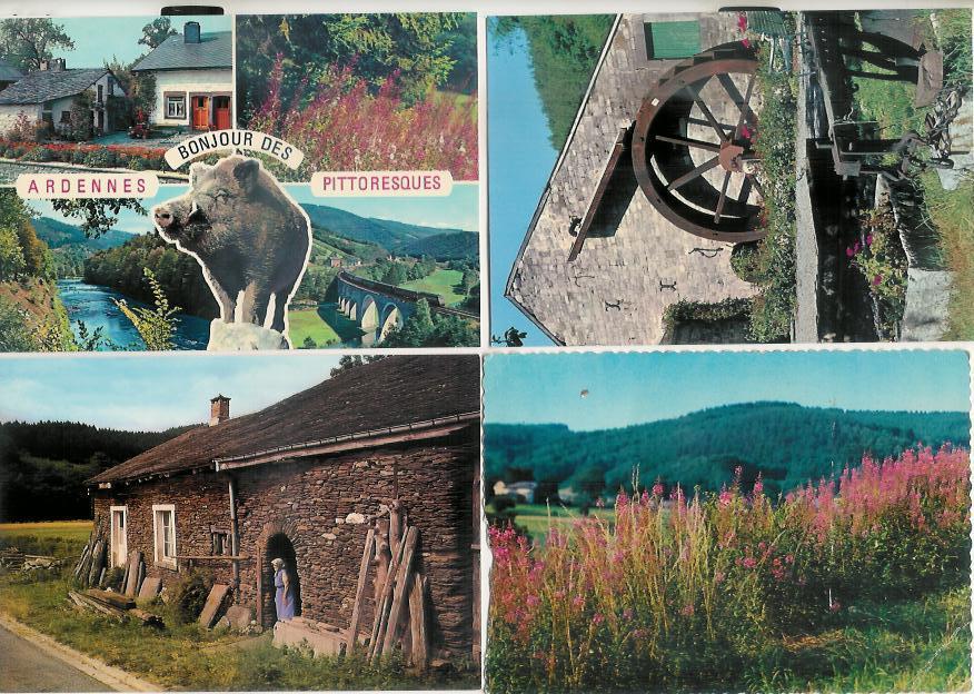 Ardennes Pittoresque / Bonjour Des Ardennes 4 Pcs (g667) - Other & Unclassified