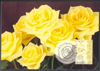 Australia 1998 Maxi Card - Champagne Roses - Cartes-Maximum (CM)