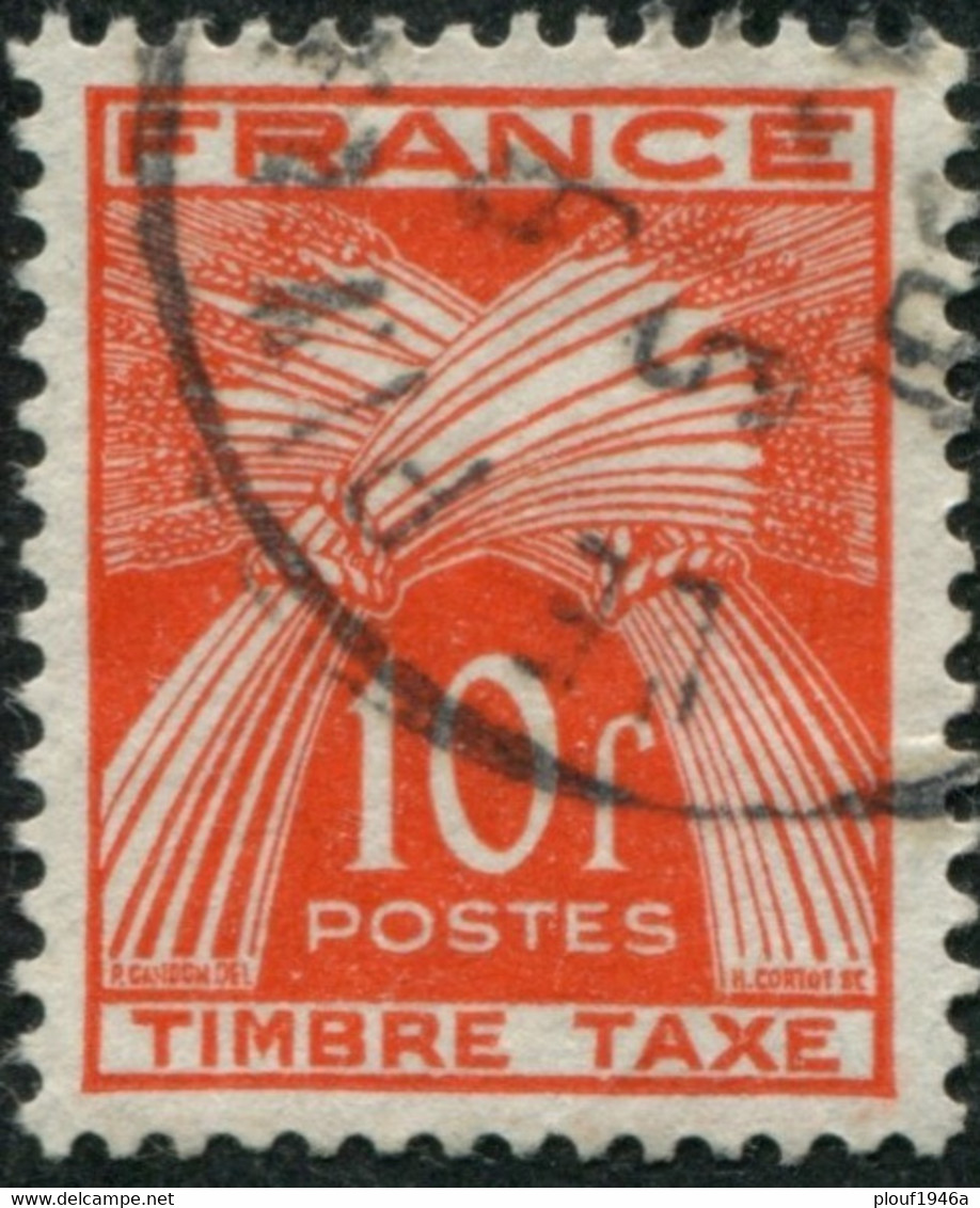 Pays : 189,06 (France : 4e République)  Yvert Et Tellier N° : Tx   86 (o) - 1859-1959 Used