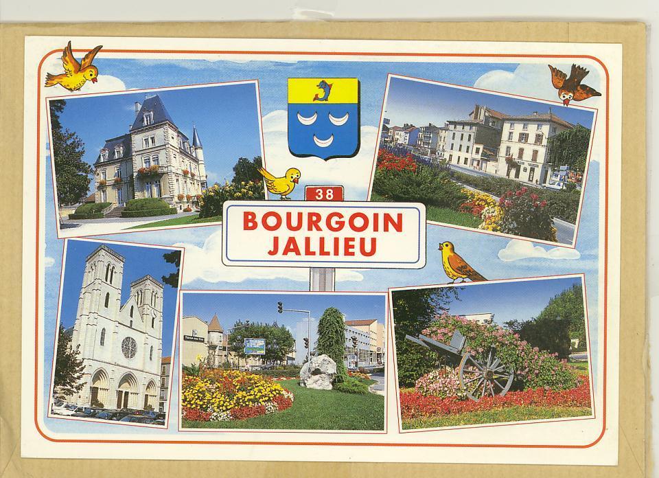 38 - Bourgoin Jallieu - Multivues - CPM 2001 - Ed J. Cellard N° 552444 - Jallieu