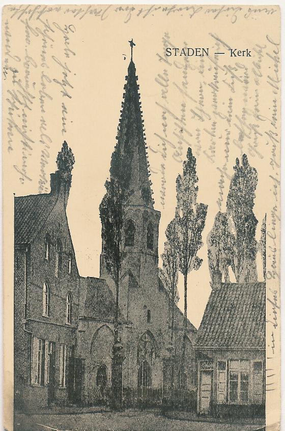 Staden Kerk Feldpost 1915 (a2606) - Staden