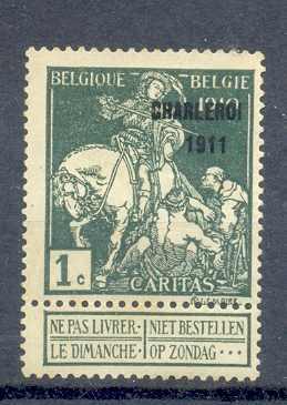 Belgie Ocb Nr : 101 * Met Scharnier  (zie Scan) Zonder Gom, Sans Gomme - 1910-1911 Caritas