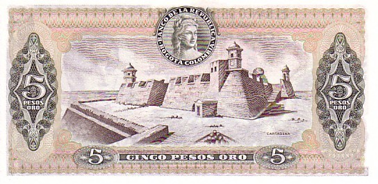 COLOMBIE   5 Pesos Oro   Daté Du 01-01-1980   Pick 406f     ***** BILLET  NEUF ***** - Colombie