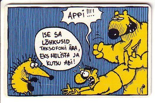 ESTONIA USED PHONECARD 2000 #ET0135 - Comic " MURAKARUD " III - Estonia