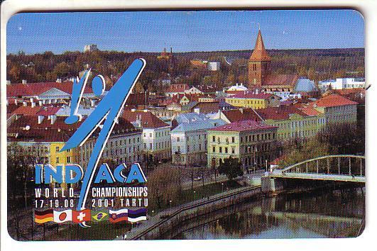 ESTONIA USED PHONECARD 2001 #ET0146 - Indiaca World Championship - Estonia