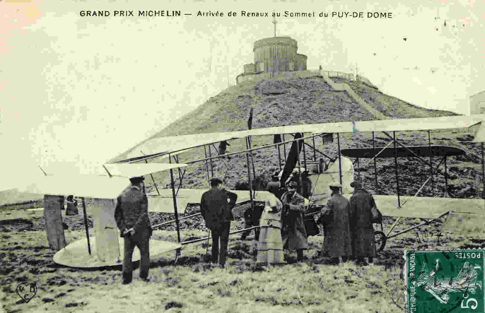 GRAND PRIX MICHELIN - Arrivée De L´Aviateur RENAUX Au Sommet Du Puy De Dôme - Meetings