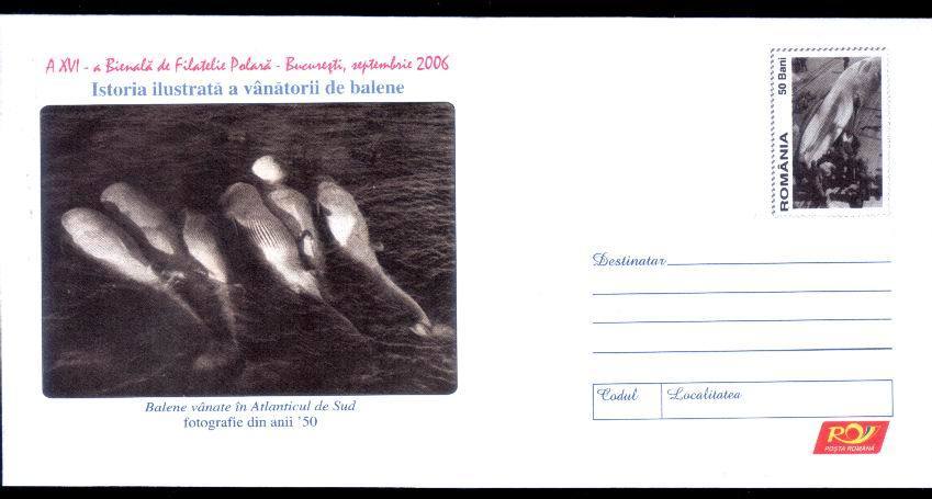 WHALE BALEINE- Hunting,entier Postal Stationery 28/2006. - Balene