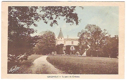 GRIGNOLS ,près De Langon : Le Parc Du Chateau ; TB - Langon