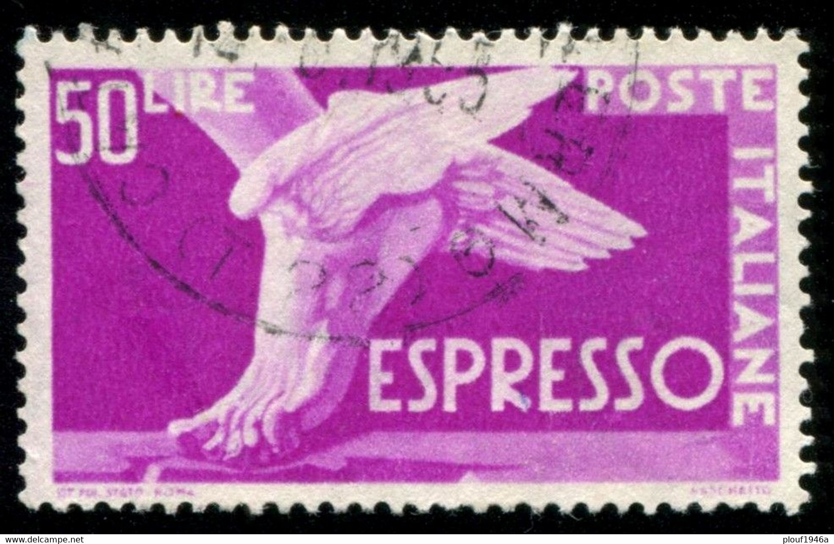 Pays : 247,04 (Italie: Royaume : Umberto II (1944-1946)  Yvert Et Tellier N°:  Ex   31 A (o) - Correo Urgente