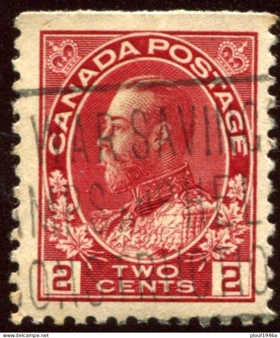 Pays :  84,1 (Canada : Dominion)  Yvert Et Tellier N° :    94 ?? (o) / Michel CA 03bEo - Coil Stamps