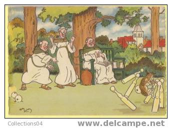 ILLUSTRATEUR HELLIOT / B.D N° 1171 G ./ JEUX DE QUILLES SERIE DES MOINES / - Elliot