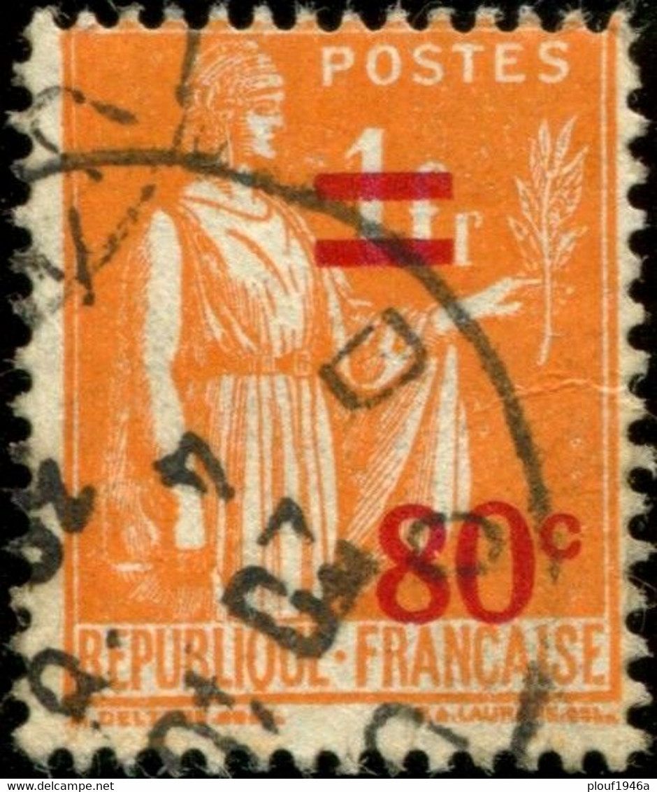 Pays : 189,03 (France : 3e République)  Yvert Et Tellier N° :  359 (o) - 1932-39 Vrede