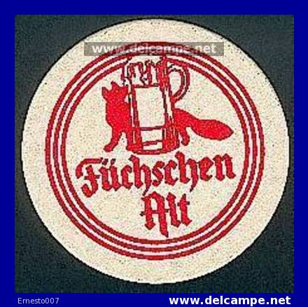 BEER MATS FROM GERMANY (DÜSSELDORF): "FÜCHSCHEN ALT (beer)" NEW - Beer Mats