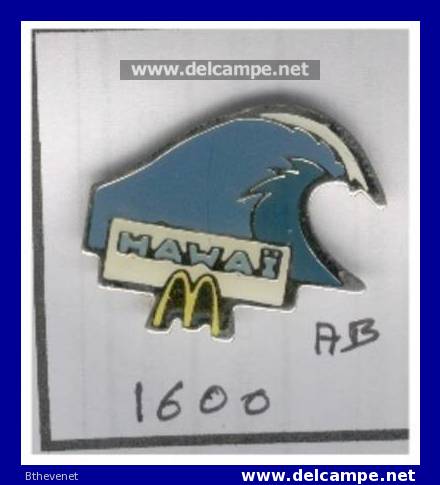 Ref 1600 - Pin´s "Mac Donald HAWAI Artus Bertrand" - McDonald's