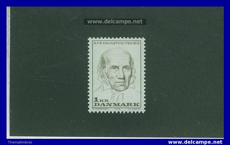 2S0024 NFS Grundvig Education Des Adultes 533 Danemark 1972 Neuf ** - Unused Stamps