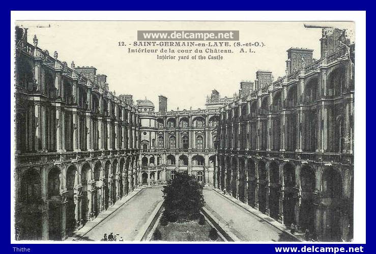 SAINT-GERMAIN-EN-LAYE Intérieur De La Cour Du Château (état Neuf) - St. Germain En Laye (Kasteel)