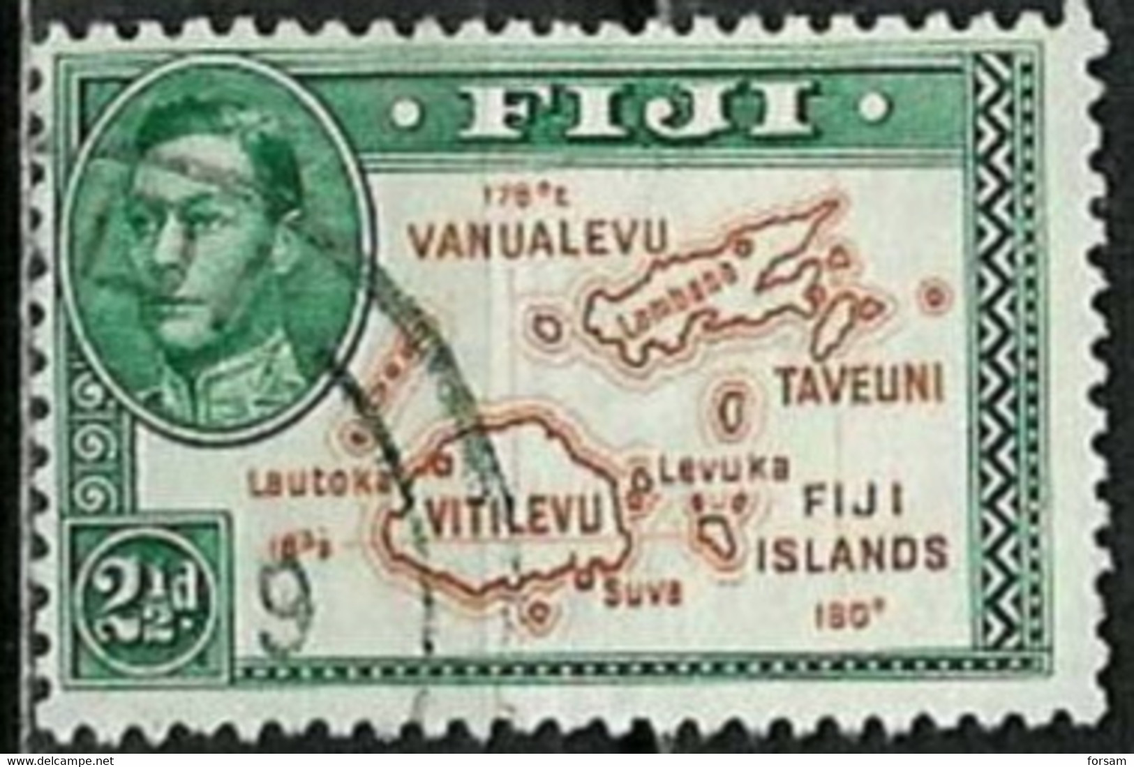 FIJI..1938..Michel # 97 A...used. - Fidschi-Inseln (...-1970)