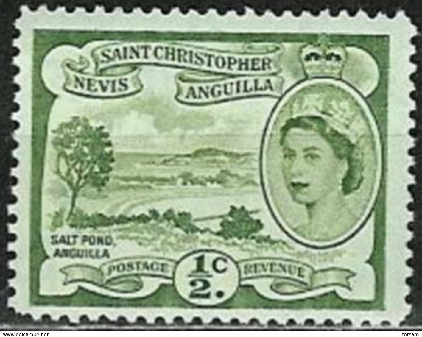 ST.CHRISTOPHER..1954/57.. Michel # 113...MVLH. - San Cristóbal Y Nieves - Anguilla (...-1980)