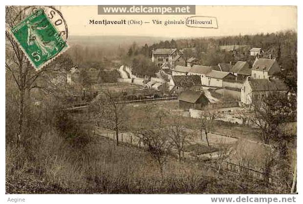 Montjavoult- Vue Generale D Herouval- Bon Etat Ref No 60189- - Montjavoult