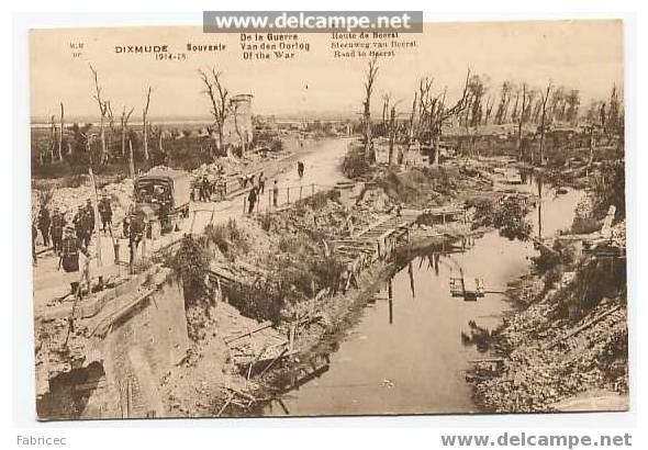 Dixmude - Souvenir De La Guerre - Route De Beerst ( Van Den Oorlog - Steenweg Van Beerst ) - Diksmuide