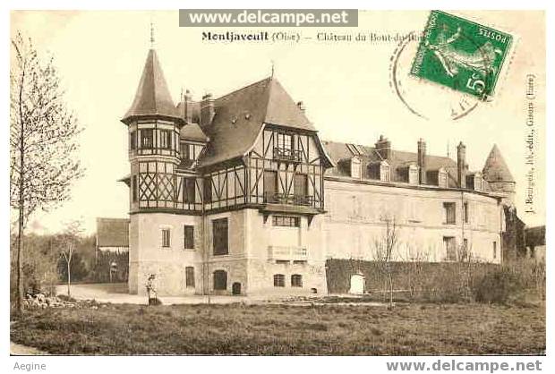 Montjavoult-oise- Chateau Du Bout Du Bois- Bon Etat Ref No 60156- - Montjavoult