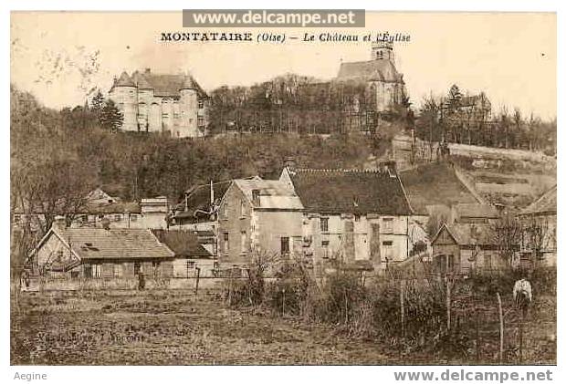 Montataire - Le Chateau Et L Eglise - Bon Etat Ref No 60146- - Montataire