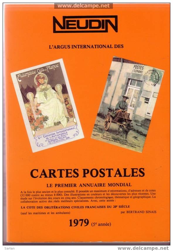 Catalogue De Cotation Cartes Postales NEUDIN 1979  5eme Année - Libros & Catálogos