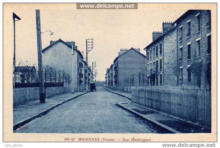 89 LAROCHE MIGENNES Rue Hottinguer, Ed Artistic 965-33, 193? - Migennes