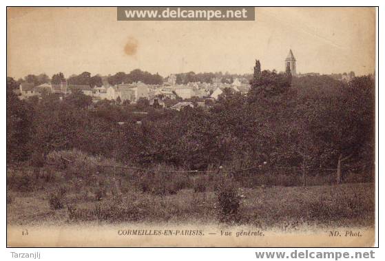 CPA De Cormeilles En Parisis (95 Val D'Oise) Vue Générale. - Cormeilles En Parisis
