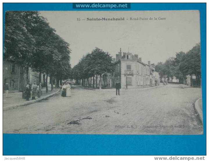 51) ST-MENEHOULD- - Rond-point De La Gare- N°15  -TRES BELLE CARTE-- - Sainte-Menehould