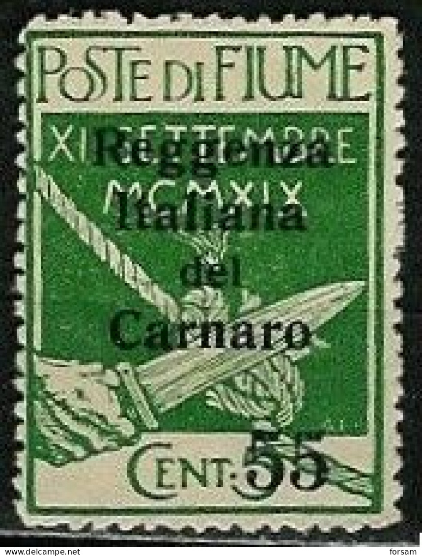 FIUME ( CARNARO )..1920..Michel # 12...MLH...MiCV - 45 Euro. - Fiume