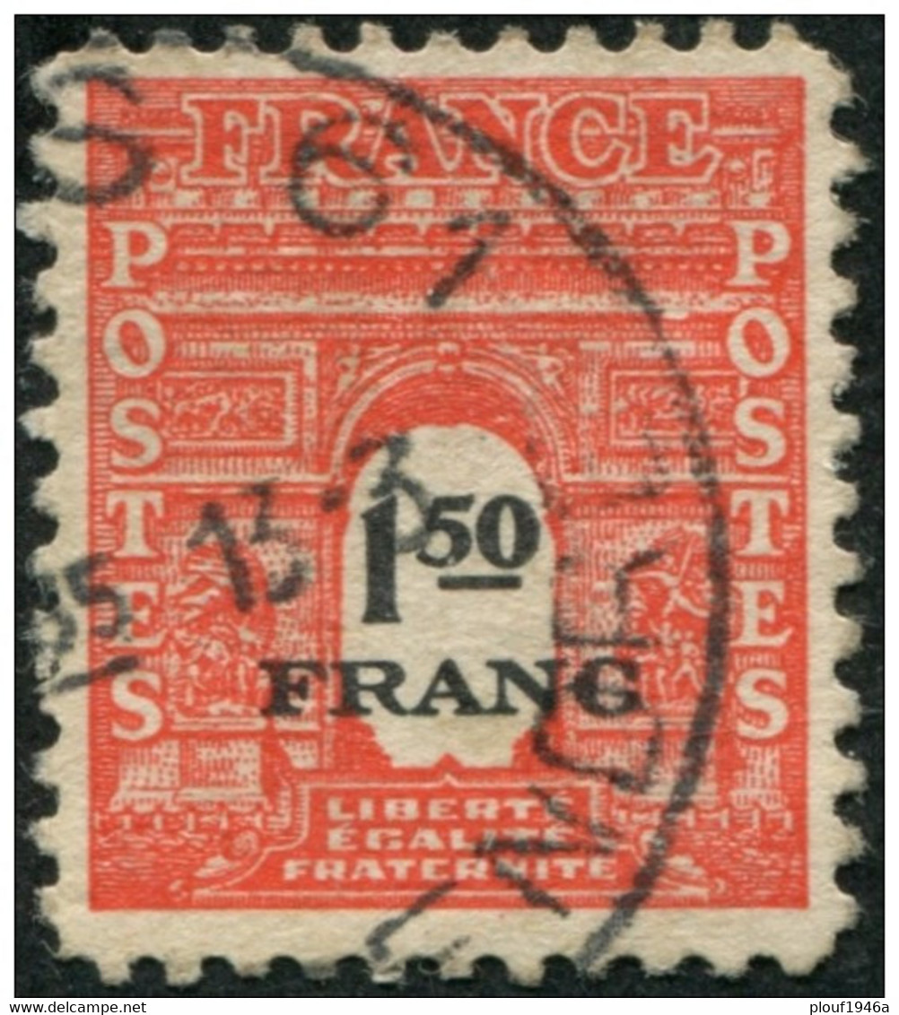 Pays : 189,06 (France : 4e République)  Yvert Et Tellier N° :  708 (o) - 1944-45 Triumphbogen