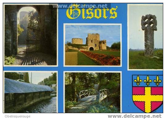 27 GISORS 5 VUES EN UNE CARTE 1978 PONT DES AMOURS - Gisors