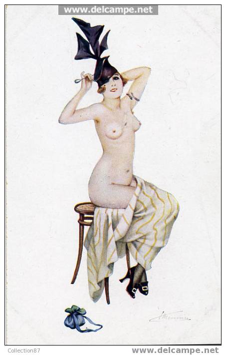 ILLUSTRATEUR - FEMME - SUZANNE MEUNIER " LE BAIN De La PARISIENNE " N°135 - ART NOUVEAU - NUDE - NU - EROTIQUE - CHARME - Meunier, S.