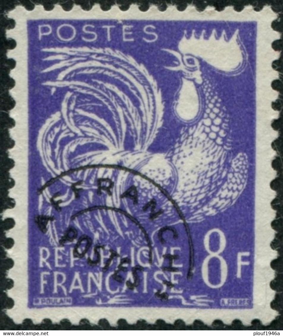 Pays : 189,07 (France : 5e République)  Yvert Et Tellier N° : Préo  109 (o) - 1953-1960