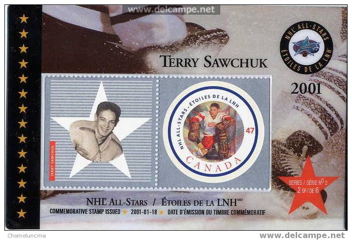 Canada Hockey Sur Glace Eishockey NHL All Stars Etoiles De La LNH Joueur Player Terry Sawchuck - Hockey (sur Glace)